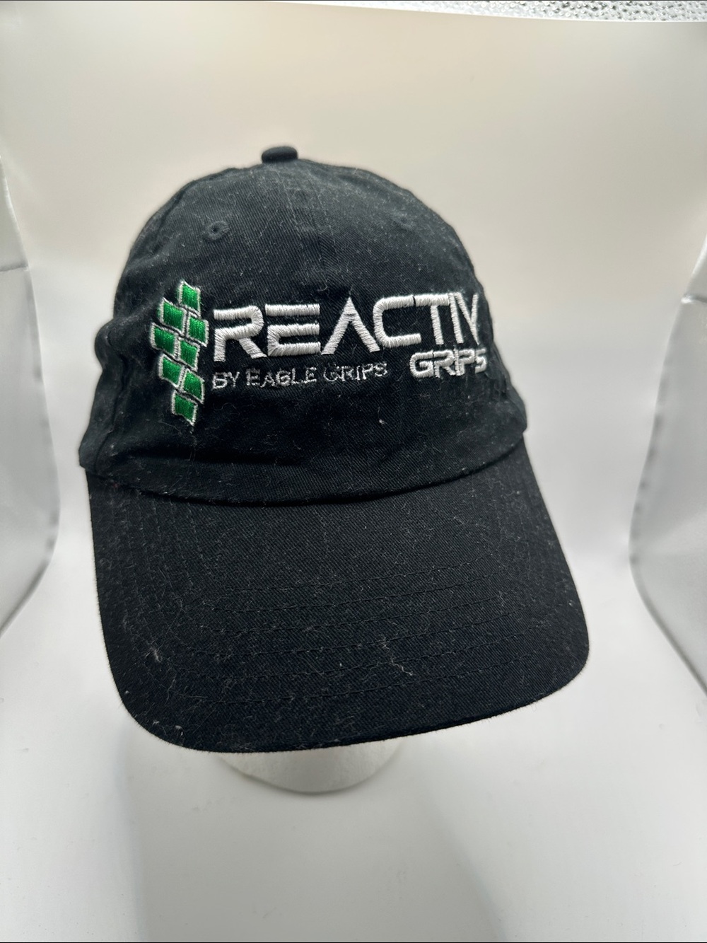 Reactiv Grips Black Baseball Cap by Eagle Grips